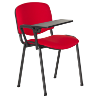 Посетителски стол дамаска с масичка- червен