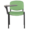 Посетителски стол дамаска с масичка- зелено-черен