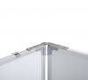 Бяла магнитна дъска 120х360 см тройна с алуминиева рамка