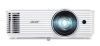 Мултимедиен проектор Acer Projector S1286Hn, DLP, Short Throw, XGA (1024x768), 3500 ANSI Lumens, 20000:1, 3D, HDMI, VGA, LAN, RCA, Audio in, Audio out, VGA out, DC Out (5V/1A, USB-A), Speaker 16W, Bluelight Shield, 3.1kg, White