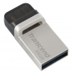 Памет Transcend 64GB, JF880, OTG, USB3.0, Silver