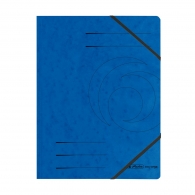 Папка с ластик Herlitz Colorspan 320 гр синя