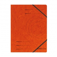 Папка с ластик Herlitz Colorspan 320 гр оранжева