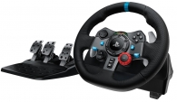 Волан Logitech G29 Driving Force Racing Wheel, PlayStation 4, PlayStation 3, PC, 900° Rotation, Dual Motor Force Feedback, Adjustable Pedals, Leather