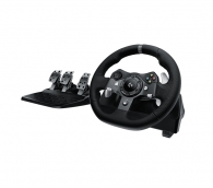 Волан Logitech G920 Driving Force Racing Wheel, Xbox One, PC, 900° Rotation, Dual Motor Force Feedback, Adjustable Pedals, Leather