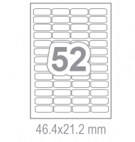 Самозалепващи етикети 46.4x21.2 52 бр.