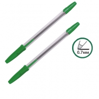 Химикалка еднократна зелена