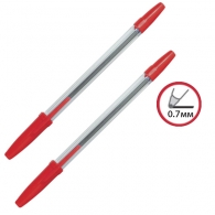 Химикалка еднократна червена