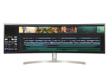 Монитор LG 49WL95C-W, 49" 32:9 Curved UltraWide Dual QHD 5120x1440 IPS Panel, USB Type-C, 5ms, 350 cd/m2, 1000:1, HDR10, sRGB 99%, FreeSync, 3 PBP, HDMI, DisplayPort, Speaker 2x10W, Tilt, Height, Swivel, Tiltan