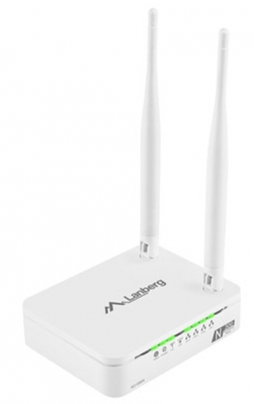 Рутер Lanberg router DSL N300, 4X LAN 100MB, 2T2R MIMO 2.4GHZ, IPTV support