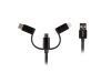 Кабел Lanberg 3in1 cable USB-A (M) -> MICRO-B (M) + LIGHTNING (M) + USB-C (M) 2.0 1.8m, black