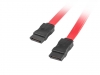 Кабел Lanberg SATA DATA III (6GB/S) F/F cable 50cm, red