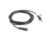 Кабел Lanberg extension cable mini jack 3.5mm M/F 3 pin 2m, black