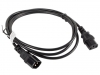 Кабел Lanberg extension power supply cable IEC 320 C13 ->  C14 1.8m, black