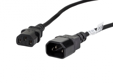 Кабел Lanberg extension power supply cable IEC 320 C13 -> C14 1.8m VDE, black