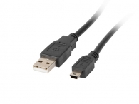 Кабел Lanberg USB MINI-B(M) ->  USB-A (M) 2.0 cable 1.8m, black (Canon)