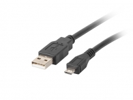 Кабел Lanberg USB MICRO-B (M)  ->  USB-A (M) 2.0 cable, 1.8m, black