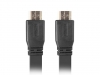 Кабел Lanberg HDMI M/M V2.0 cable 0.5m, 4K flat, black
