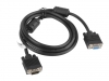 Кабел Lanberg VGA M/F extension cable 1.8m shielded, ferrite, black