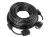 Кабел Lanberg VGA M/M cable 15m dual-shielded, 2x ferrite, black