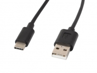 Кабел Lanberg USB-C(M) ->  USB-A (M) 2.0 cable 1.8m, black