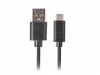 Кабел Lanberg USB-C(M) ->  USB-A (M) 2.0 cable 1m, black QC 3.0