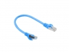 Кабел Lanberg patch cord CAT.6 FTP 0.25m, blue