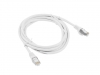 Кабел Lanberg patch cord CAT.6 FTP 0.5m, white