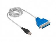 Адаптер Lanberg adapter USB -> LPT 1.4m whitead-0028-w