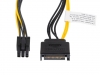 Адаптер Lanberg SATA (m) -> PCI express (m) 6 pin, cable 20cm