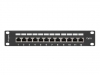 Пач панел Lanberg patch panel 12port 1U 10" CAT.6 shielded, black