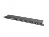 Пач панел Lanberg patch panel 24 port 0.5U CAT.5E shielded, black