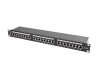 Пач панел Lanberg patch panel 24 port 1U CAT.5E shielded, black