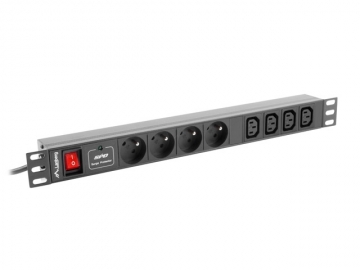 Филтър Lanberg power distribution unit (PDU) 19"1U 16A 8 SOCKETS 2M, black