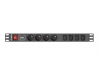 Филтър Lanberg power distribution unit (PDU) 19"1U 16A 8 SOCKETS 2M, black