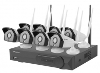Рекордер Lanberg surveillance kit NVR WIFI 8 channels + 8 cameras 2MP with accessories