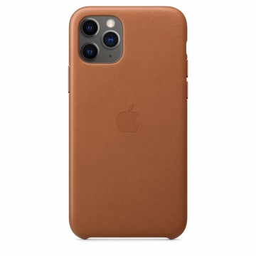 Калъф Apple iPhone 11 Pro Leather Case - Saddle Brown