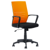 Работен стол ГАЛЕН - черен- оранжев