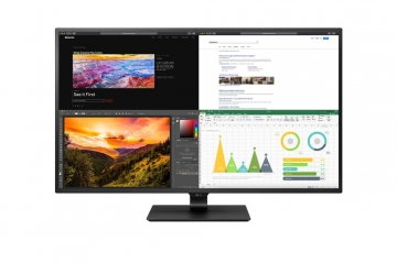 Монитор LG 43UN700-B, 42.5" IPS Panel Anti-Glare, 400 cd/m2, 3840x2160, 8ms, HDR 10, 4x HDMI, DisplayPort, USB-C, USB 3.0, Speakers 10W x 2, Headphone out, Tilt, PIP, 4 PBP, Black