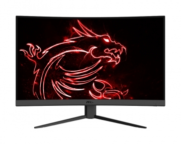 Монитор MSI Optix G32C4, 31.5", 1ms, 165Hz, VA, CURVED 1500R, FHD 1920x1080, AG, 95% DCI-P3, FreeSync, Anti-Flicker, Less Blue Light, 250 cd/m2, Contrast 3000:1, DCR 100M:1, 2 x HDMI, DP, 1x Earphone out , Tilt, VESA100, Frameless