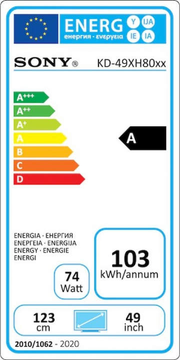 Телевизор Sony KD-49XH8096 49'' 4K HDR TV BRAVIA, Edge LED with Frame dimming, 4K HDR Processor X1,Triluminos, XR 400Hz ,Dolby Atmos ,DVB-C / DVB-T/T2 / DVB-S/S2, USB, Android TV, Voice Remote, Black