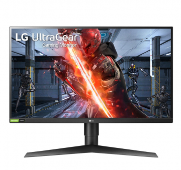 Монитор LG 27GN750-B, 27" UltraGear IPS, 1ms (GtG at Faster), 240Hz, 1000:1, 400cd/m2, Full HD 1920x1080, Radeon FreeSync, G-Sync Compatible, HDR 10, sRGB 99%, USB, HDMI, DisplayPort,  Height Adjustable, Tilt, Pivot, Black