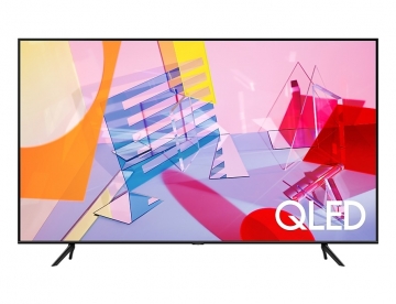 Телевизор Samsung 75" 75Q60T QLED FLAT, SMART, 3100 PQI, Dual LED, Quantum HDR, HDR 10+, Bixby, Bluetooth, 3xHDMI, 2xUSB, Frameless, Tizen, Black