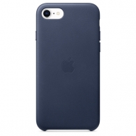 Калъф Apple iPhone SE2 Leather Case - Midnight Blue