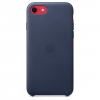 Калъф Apple iPhone SE2 Leather Case - Midnight Blue