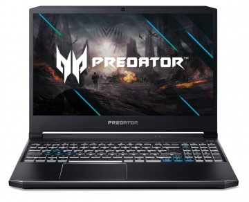 Лаптоп Acer Predator Helios 300, PH315-53-78M8, Intel Core i7-10750H (up to 5.0GHz, 12MB), 15.6" FHD(1920x1080)144Hz, IPS, 8GB DDR4 2933 (1 slot free), 512GB PCI-E NVMe SSD, GeForce RTX2060 6GB, Killer Lan E2500, WiFi 6 (AX), Win 10 Home