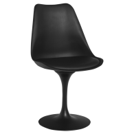Бар стол ПЕРСИЯН черен - черна седалка