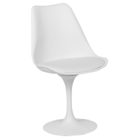 Бар стол ПЕРСИЯН бял - бяла седалка