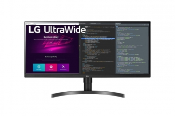 Монитор LG 34WN750-B, 34" 21:9 WQHD (3440 x 1440) IPS Display, HDR10 Monitor with FreeSync, 5ms, 75Hz, 300cd/m2, 1000:1, sRGB 95%, USB 3.0, HDMI, DisplayPort, Headphone Out, Tilt, Height, Black