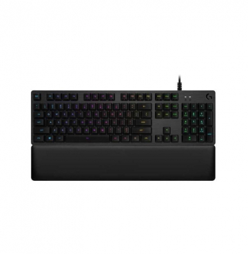 Клавиатура Logitech G513 Keyboard, GX Red Linear, Lightsync RGB, USB Passthrough Data/Power, Alumium Alloy, Game Mode, Memory Foam Palmrest, Gaming Keycaps, Keycap Puller, Black Carbon